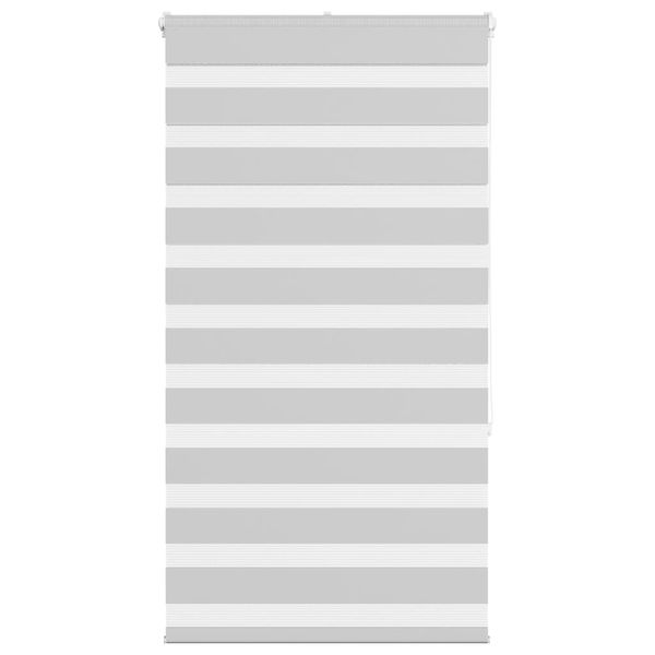 vidaXL Zebra roleta svetlosivá 85x150cm šírka látky 80,9 cm polyester