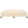 vidaXL Posteľný rám s boxspringom krémová 180x200 cm látka