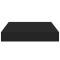 vidaXL Plávajúce nástenné police 2 ks, čierne 23x23,5x3,8 cm, MDF