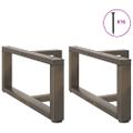 vidaXL Nohy konferenčného stolíka v tvare T, 2 ks, čierne, 70x25x(30-31) cm, oceľové