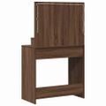 vidaXL Toaletný stolík Hnedý dub 75,5 x 41 x 135 cm Kompozitné drevo