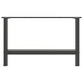 vidaXL Nohy ku konferenčnému stolíku, antracitové, 2 ks, 70 x (42-43) cm, oceľové