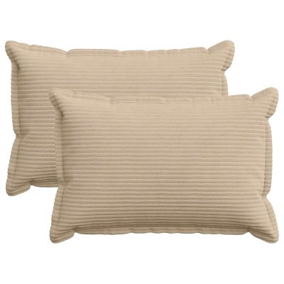 vidaXL Poťah na podložku 2 ks HOUTEN Sivohnedá 30 x 50 cm manšestr