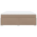 vidaXL Boxspring posteľ s matracom kapučínová 180x200 cm umelá koža