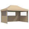 vidaXL Párty stan 279 x 410 x 315 cm Béžová Oxfordská látka