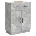 vidaXL Servírovacia skriňa so zásuvkou Betónovo sivá 66 x 34,5 x 87 cm