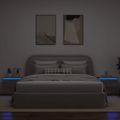 vidaXL Nástenné nočné skrinky s LED osvetlením 2 ks sivé sonoma