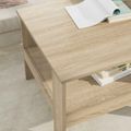 vidaXL Konferenčný stolík Sonoma dub 57 x 55 x 45 cm Kompozitné drevo