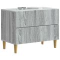 vidaXL Nočný stolík Sivá sonoma 62 x 34,5 x 48 cm Kompozitné drevo