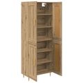 vidaXL Highboard Remeselný dub 69,5 x 34 x 180 cm Kompozitné drevo