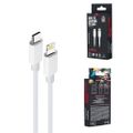 Maxlife MXUC-05 kábel USB-C - Lightning 1,0 m 20W biely
