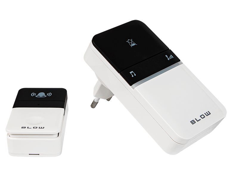 Bezdrôtový zvonček BLOW KINETIC DK-11, dosah 100 m, 16 melódií, bezbatériový Bezdrátový zvonek BLOW KINETIC DK-11,  dosah 100 m, 16 melódií, bezbateriový