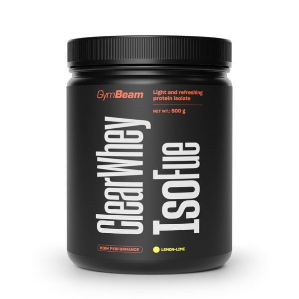 Clear Whey IsoFue - GymBeam, citrón limetka, 500 g