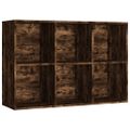 vidaXL Knižnica/komoda dymový dub 66x30x98 cm spracované drevo