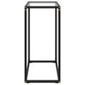 vidaXL Konzolový stolík priehľadný 60x35x75 cm tvrdené sklo