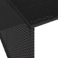 vidaXL Garáž na robotickú kosačku čierna 86x90x52/57 cm polyrattan