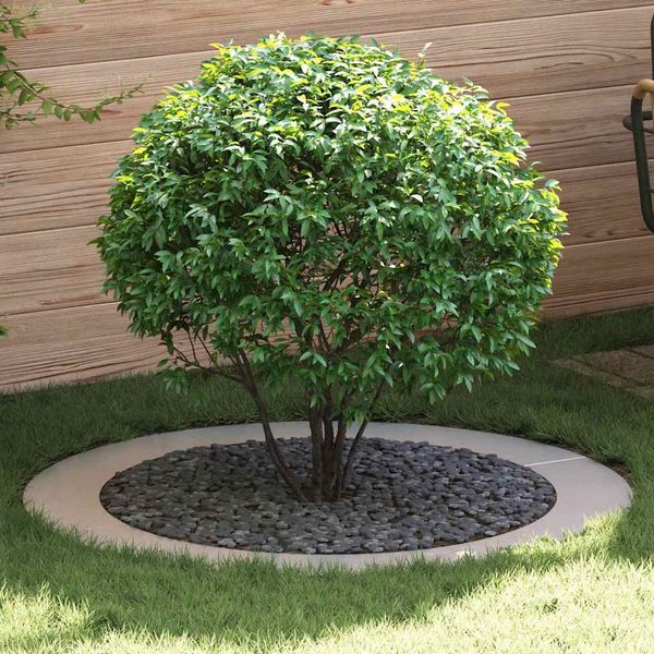 vidaXL vhodný pre ploché stromové krúžky 5 pcs Strieborná Ø90 / 120 cm