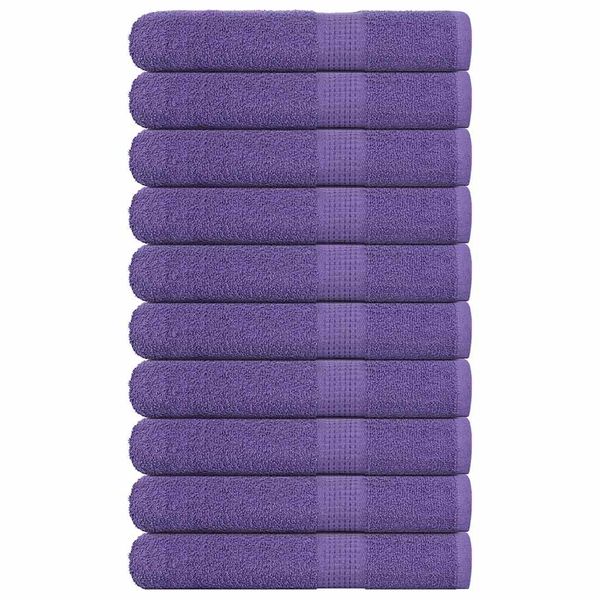vidaXL Uteráky FROGN 10 ks fialové 100x200 cm 360 g/m²