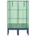 vidaXL Záhon s krytom na skleník ratanový vzhľad 80x40x140 cm