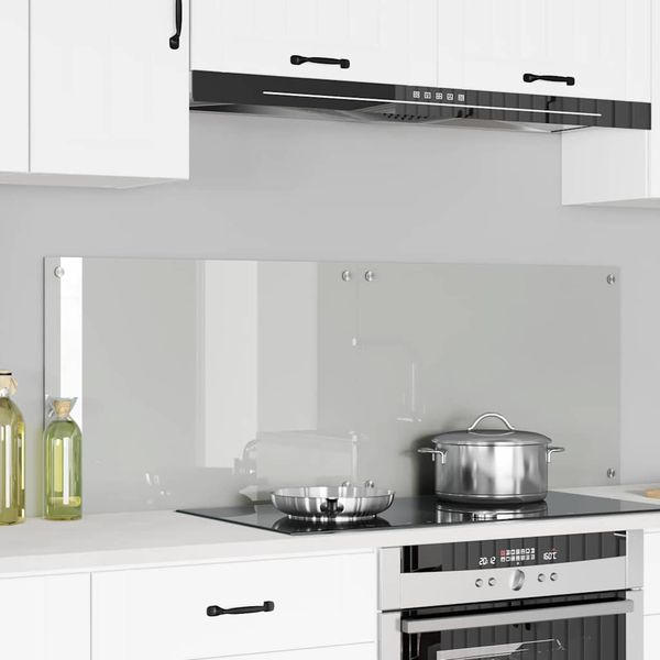 vidaXL Kuchynský obklad 2 pcs Priehľadná 70 x 50 cm tvrdené sklo