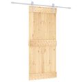 vidaXL Posuvné dvere Prírodná a biela 90 x 210 cm