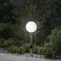 vidaXL Stĺpikové svietidlo so senzorom a zásuvkou 80 cm nehrdzavejúca oceľ IP44