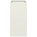 vidaXL Kvetináč biely 40x80x80 cm oceľ