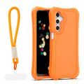Puzdro Safepop s popruhom pre Samsung Galaxy A16 4G / A16 5G oranžová