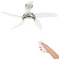 vidaXL Stropný ventilátor s osvetlením a diaľkovým ovládaním Ø 110 cm