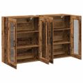 vidaXL Nástenné skrinky 2 ks Staré drevo 69,5 x 34 x 90 cm