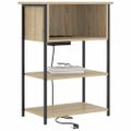 vidaXL Nočný stolík Sonoma dub 55 x 31 x 76 cm Kompozitné drevo
