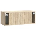 vidaXL Nástenná TV skrinka Nástenný Dub sonoma 78,5 x 31 x 30 cm