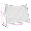 vidaXL Pomôcka na tréning golfu Čierna 314 x 92 x 214 cm Polyester