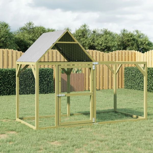 vidaXL Kurník 200x100x150 cm impregnovaná masívna borovica