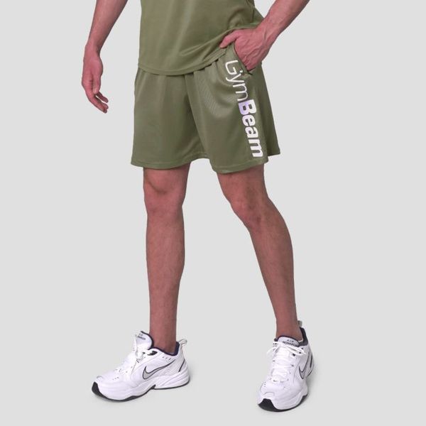 Šortky Mesh Essence Green - GymBeam, veľkosť XL