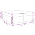 vidaXL Boxspring posteľ s matracom kapučínová 200x200 cm umelá koža