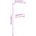 vidaXL Bočná markíza na balkón 60x250 cm, sivá