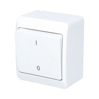 GALATEA IP44 Spínač dvojpólový č.2 (biela)