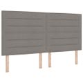 vidaXL LED box s pružinami Sivohnedá 180 x 200 cm látka