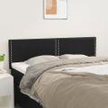 vidaXL Čelá postele 2 ks čierne 72x5x78/88 cm umelá koža