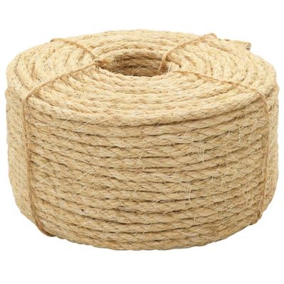 vidaXL Lano, 100% sisal 10 mm, 100 m
