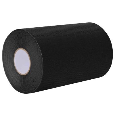 vidaXL Samolepiaca páska na umelú trávu Čierna 15 cm x 10 m