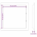 vidaXL Prístupové dosky 2 ks Biela 15 x 15 cm ABS plast