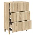 vidaXL Zásuvkový kabinet 66 x 34,5 x 90 cm Kompozitné drevo Dub sonoma