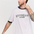 Tričko Oversized Varsity White - GymBeam, veľkosť S