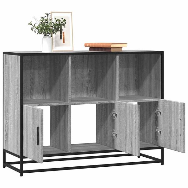 vidaXL Komoda sivý dub sonoma 100x35x76 cm kompozitné drevo