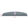 vidaXL Samolepiace schodové rohože 15 ks 80 x 24,5 x 3,5 cm