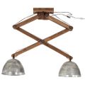 vidaXL Závesná lampa 25 W starožitná strieborná 29x18x85 cm E27