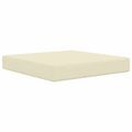 vidaXL Vankúš na vonkajšiu pohovku Polyester Krémová 60 x 60 cm