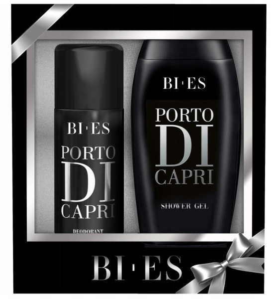 BI-ES PORTO DI CAPRI pánska darčeková súprava - dezodorant 150 ml + sprchový gél 250 ml
